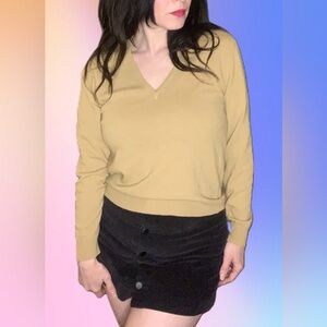 Vintage Cashmere V-Neck Sweater by Daniel Caron